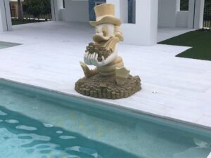 Golden Oak - Whimsical Touches with Custom Pool Statuary